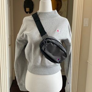Champion X-Small Fitted Ribbed Sweatshirt & Bag